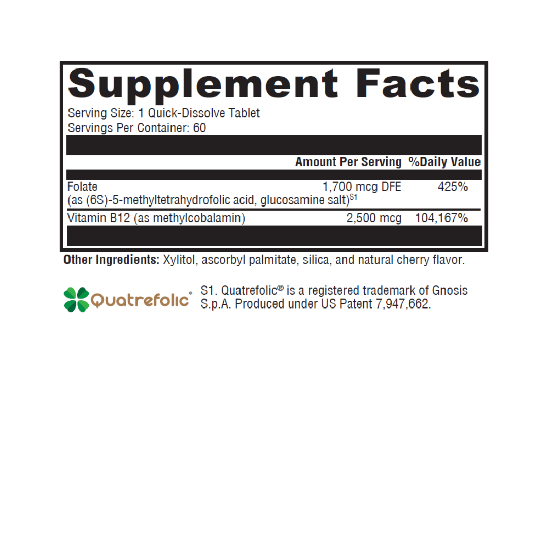 Methyl Folate Plus B12